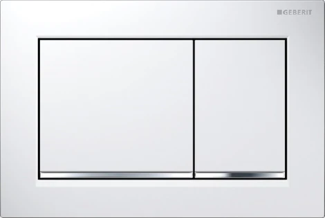 Кнопка смыва Geberit Omega 30 115.080.KJ.1 белая/хром