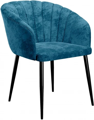 Стул DikLine 441 M19 бирюза, ножки черные арт.00-00072789