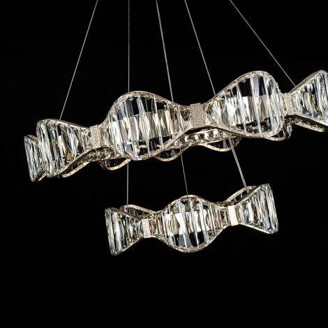 Подвесная люстра светодиодная хрустальная Modelux MODELUX ML.785.800.500 CP