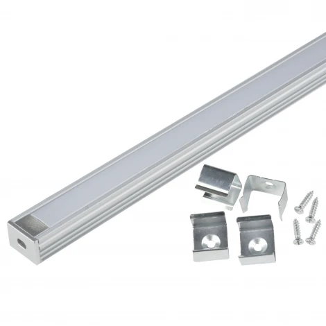Профиль для светодиодной ленты UFE-K10 Silver/Frozen 200 Polybag Uniel UFE-K