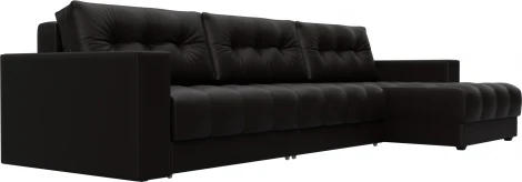 Диван угловой с декором Лига-049 НПБ Лонг Лига Диванов (Экокожа) арт.128306