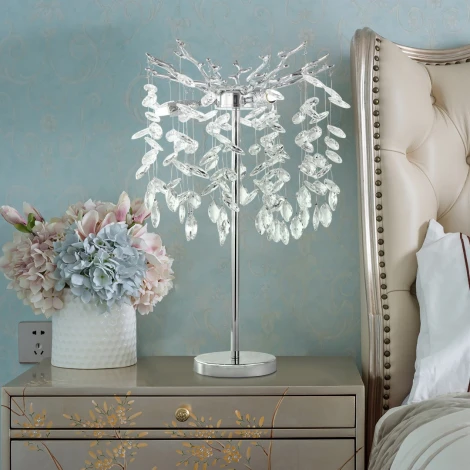 Интерьерная настольная лампа хрустальная Arte Milano Milano-1 23131.320-610.3.G9.B CR (220V)