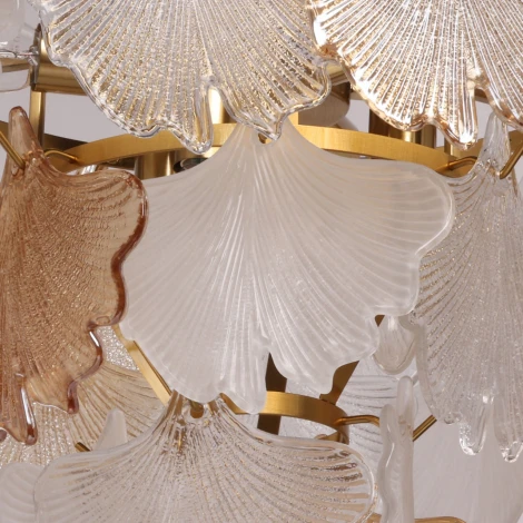 Подвесная люстра MW-Light Патриция 447012606 (220V, на цепи, листья)