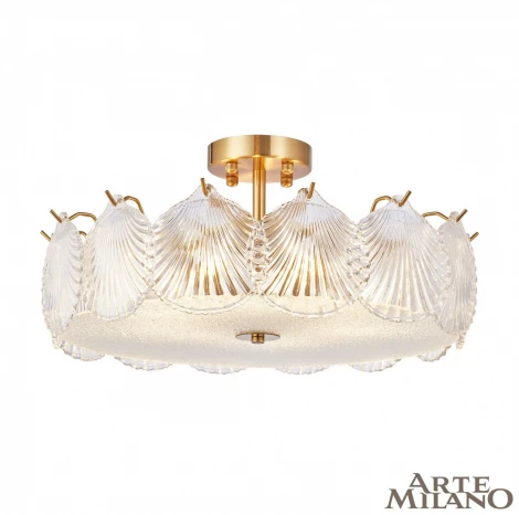 Потолочная люстра на штанге Arte Milano Rim 312009/D500 BS (220V, круглые, ракушка)