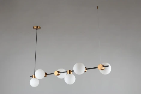 Подвесной светильник Omnilux Nembro OML-59503-06 (220V, на тросе, шарики)