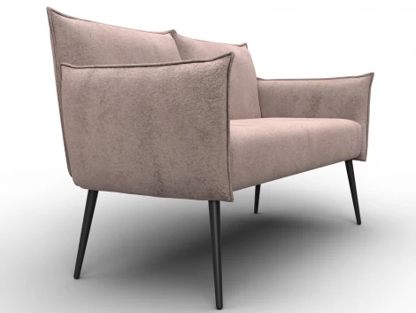 Диван прямой Лига-083 (Фанера/Металл/Велюр/Бежевый) Лига Диванов 131071