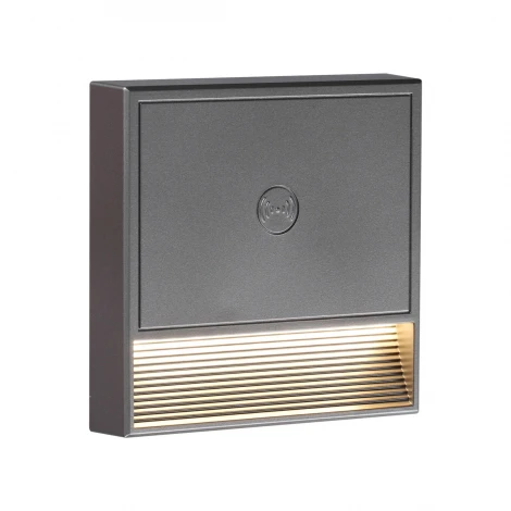 Светильник накладной сенсорный для лестниц Novotech Vespera 359710 серый IP20  LED 0.4W 3000К 1000mAh Li-ion, 5V