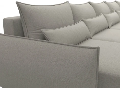 Диван п-образный Лига-051 НПБ МегаЛонг Лига Диванов (Рогожка) арт.128672