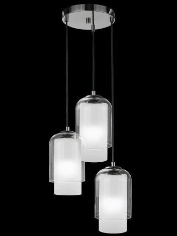 Подвесной светильник 33 ИДЕИ PND105.03.16DC3.003.BL-M16WT (220V, на проводе, круглые)