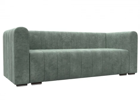Диван прямой Лига-073 (ДСП,Фанера/Пластик/Велюр/Зеленый) Лига Диванов 129987
