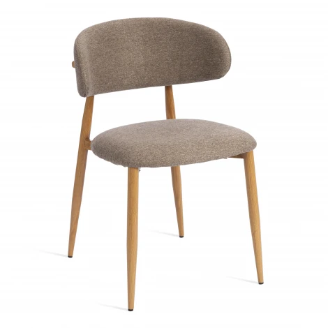 Стул обеденный Belsay/Белси велюр/металл, светло-коричневый/натуральный, 46х53х79см (Комплект из 4 шт.) Tetchair 25677