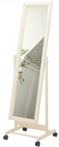 Зеркало напольное BeautyStyle 27 слоновая кость 135 см х 42,5 см от фабрики Mebelik