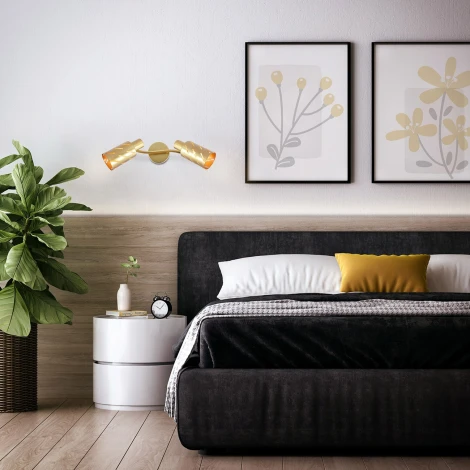 Спот на штанге Vega 666/2A E14*60W Gold