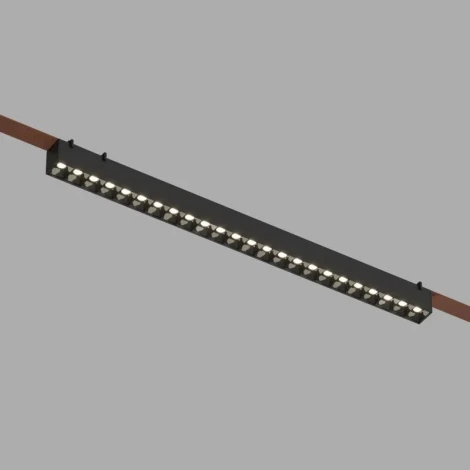 Трековый светильник Downlight низкоковольтный для ременной системы LED с голосовым управлением 48V Denkirs Belty Grill DK5672-BK (Умный дом) (умный дом - Smart Life)