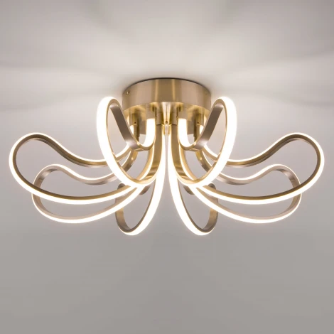 Потолочная люстра Eurosvet Lilium 90079/8 сатин-никель