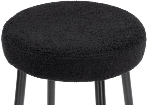 Барный стул Woodville Plato black fabric 15420