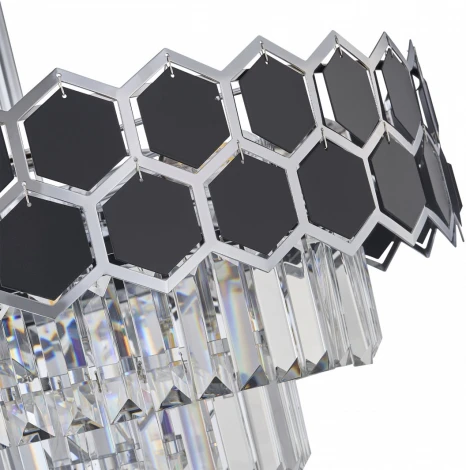 Подвесная люстра хрустальная на штанге Arte Milano Sorrento-5009 375009/4+2/300/480 CR (220V)