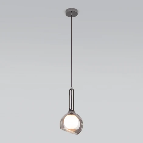Подвесной светильник Eurosvet Fantasy 50188/1 дымчатый (220V, на проводе, шар)
