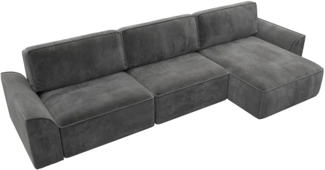 Диван угловой Лига-048 НПБ лонг Лига Диванов (Велюр) арт.128502