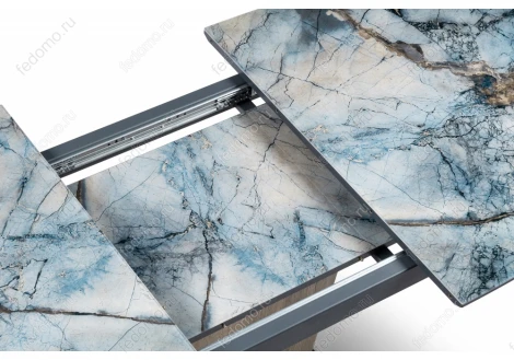 Стол на тумбе Woodville Теон магеллан / галифакс натуральный / графит 474320