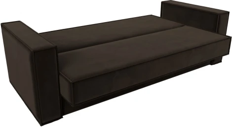 Диван-книжка Куба (Коричневый/Микровельвет) Лига Диванов арт.122049