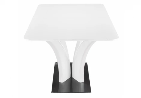 Стеклянный стол Woodville Horns 160 super white 11188