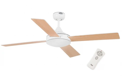 Потолочный вентилятор матовый белый 1320 мм IP20 Faro Mallorca Blanco 33350FAR