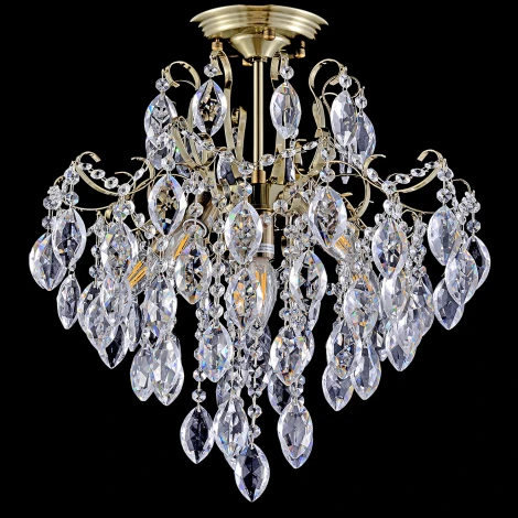 Потолочная люстра хрустальная на штанге Reluce 67030-0.3-450A AB