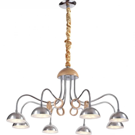 Подвесная люстра Lucia Tucci Natura 064.8 Led (220V, бук, на цепи)