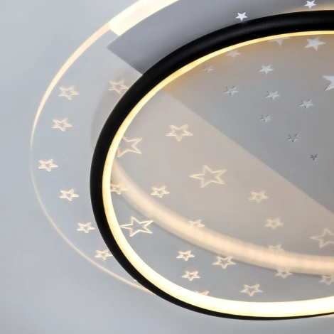 Потолочный светильник светодиодный с пультом с регулировкой цветовой температуры LED4U LED4U L1036-480 BK