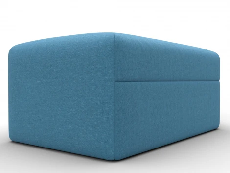 Модуль пуф Лига-060 НПБ (ЛДСП,Брус,Фанера,Рогожка/Голубой) Лига Диванов 129736