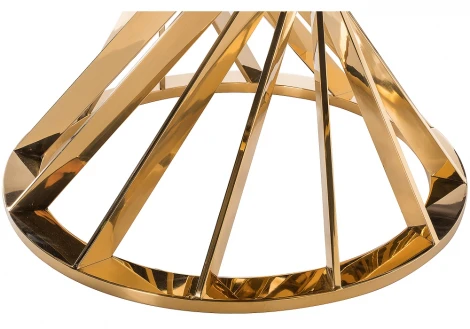Стол Woodville Twist gold / black 11642