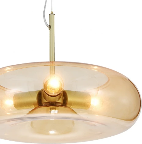 Подвесной светильник (11062/3P Amber) Indigo Leggero V000540 (220V, на тросе, круглые)