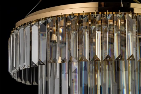 Подвесная люстра хрустальная Arti Lampadari Enio Enio E 1.5.D50.100 GP (220V, на тросе)