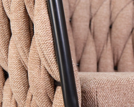 Набор 2 шт Стул барный DOBRIN LEON (коричневая ткань (LAR 275-3))