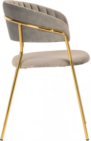 Комплект из 2-х стульев Bradexhome Turin латте, золотые ножки