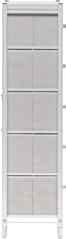 Комод Leset Нирита/Хайди, 5 ящиков, Белый (Сталь,Экокожа/Белый) арт.2500000209697