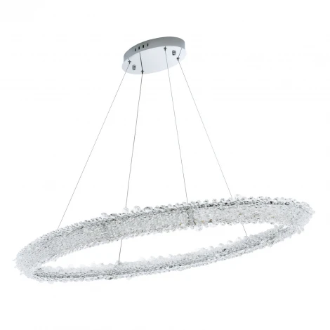 Подвесной светильник светодиодный хрустальный с пультом с регулировкой цветовой температуры и яркости Modelux MODESTYLE MS.5004.1200 CR