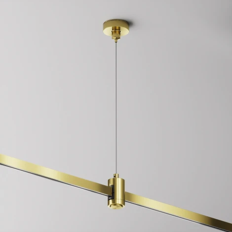 Подвес тросовый Hang одинарный Flarity латунь Maytoni Accessories for tracks Flarity TRA157SW-S1-BS (24V)
