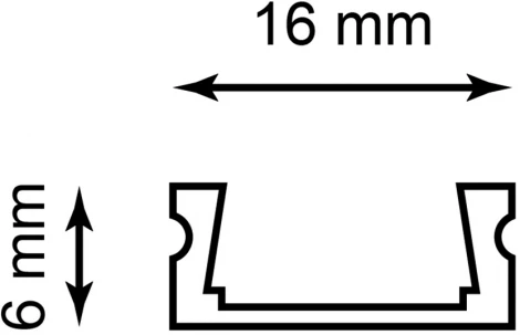 Профиль накладной для светодиодной ленты Feron 10374 белый CAB262