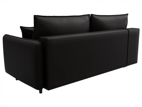 Диван прямой Лига-064 НПБ (ДСП/Дерево/Экокожа/Коричневый) Лига Диванов 129928