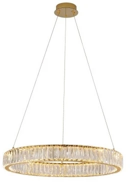 Подвесной светильник Newport 8240 8240/60 gold (LED, 220V, хрусталь, на тросе, кольцо)