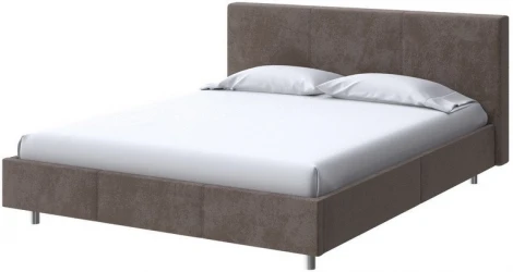 PROxSON Кровать Novo (Ткань: Велюр Casa Кофейный) 90x200