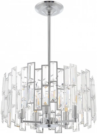 Подвесная люстра хрустальная на штанге Arte Milano Sorrento-3209 373209/5/350/390 CR (220V)