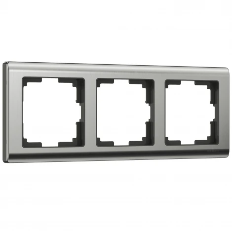 Рамка на 3 поста Metallic (глянцевый никель) Werkel W0031602 (a051001)