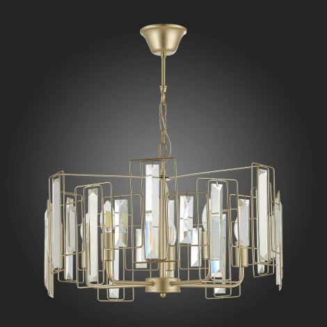 Подвесная люстра Evoluce Giano SLE103403-05 (220V, на цепи, круглые)