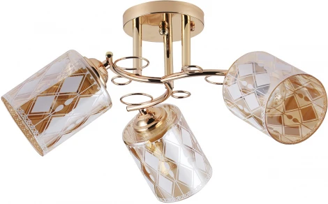 Потолочная люстра на штанге Escada Kerria 1107/3PL E27*40W Gold