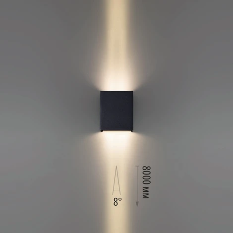 Фасадный светильник черный/металл Odeon Light Arrow 7188/10WL IP65 LED 2*5W 3000K 8° 85-265V