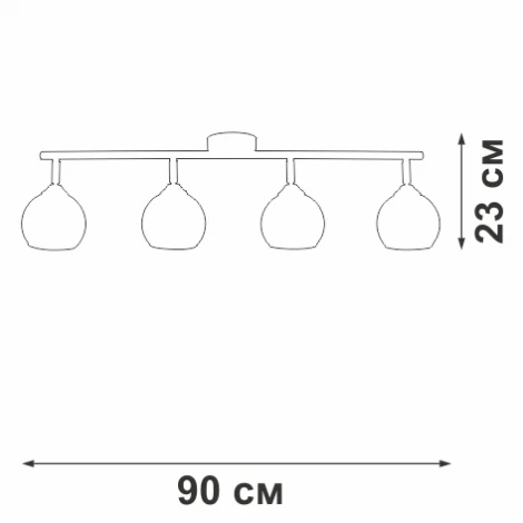 Спот на штанге V43130-13/4PL Vitaluce (220V, шар)