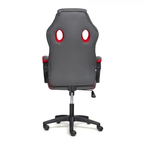 Кресло RACER GT new металлик/красный (кож/зам/ткань)